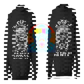 I'd Rather Be Playing Tag Gorilla Vr Gamer Gorilla Monke Tag Sweatshirt | Seseable CA