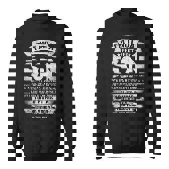 I'm Not A Perfect Son But My Crazy Mom Loves Me On Back Sweatshirt - Monsterry