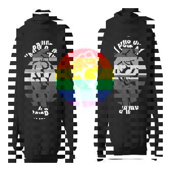I'm Proud Of My Gay Dad Gay Papa Queer Daddy Pride Sweatshirt - Monsterry