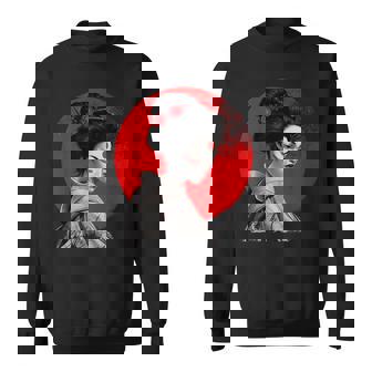 Impresionante Geisha Samurai Pintura Japonesa Tradicional A Camisa de entrenamiento - Regaloses