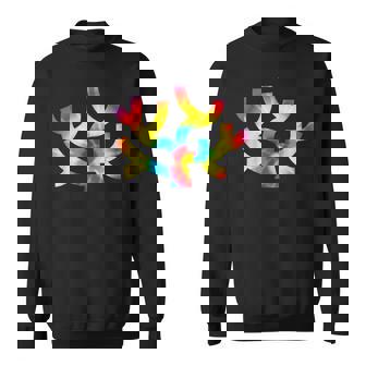 Imprimé Tie-Dye Corail Arc-En-Ciel Polyp Reef Hippie Peace Cadeau Sweater e - Cadeauxyz