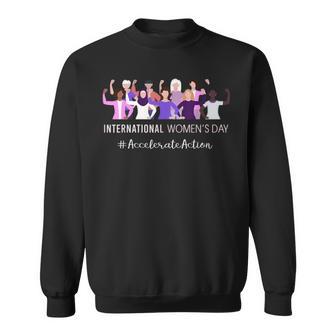 International Women's Day 2025 Accelerate Action 8 March Sweatshirt - Thegiftio UK