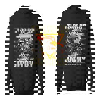 Its My 3Rd Birthday Boy Monster Truck Are My Jam Truck Boys Sweatshirt - Monsterry