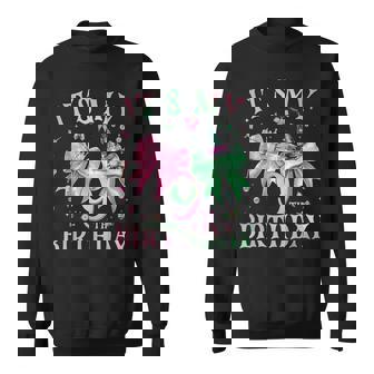It's My 9Th Birthday Witch Pink And Green 9 Year Old Sweatshirt | Mazezy