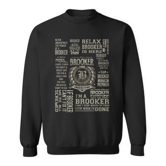 It's A Brooker Thing Brooker Name Sweatshirt | Mazezy