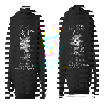 It's Fine I'm Fine Everything Is Fine Tie Dye Vintage Sweatshirt - Monsterry