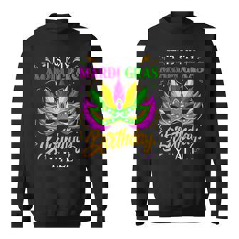 It's My Mardi Gras Birthday Y'all Celebration Mardi Gras Sweatshirt | Mazezy