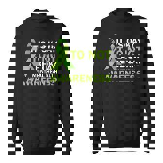 Its Okay To Not Be Okay Tee Mental Health Awareness Ribbon Sweatshirt - Monsterry