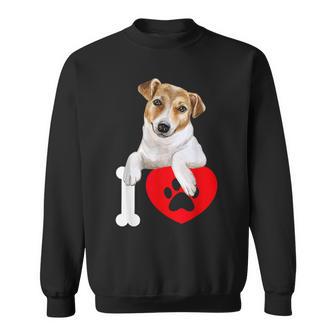 Jack Russell Regalos Amante Perro Perro Mamá Papá I Love Jack Russell Camisa de entrenamiento - Regaloses