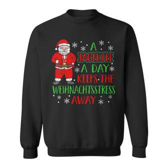 A Jager A Day Keeps Christmas Stress Away Austria Sweatshirt - Geschenkecke