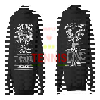 J'aime Le Tennis Et L'apéro Tennisman Humour Cadeau Tennis Sweater e - Cadeauxyz