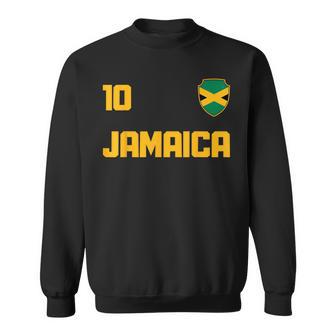 Jamaica Flag Reggae Music Fan Jersey Sweatshirt - Geschenkecke