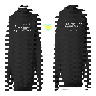 Jamaica Love Patriotic Heritage Proud Jamaican Flag Travel Sweatshirt | Mazezy