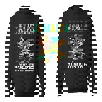 Jamaica Young King Jamaican Boy African Proud Jamaican Flag Sweatshirt - Monsterry