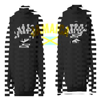 Jamaïque Pour Amoureux Jamaïcains Avec Le Drapeau Jamaïcain Sweater e - Cadeauxyz