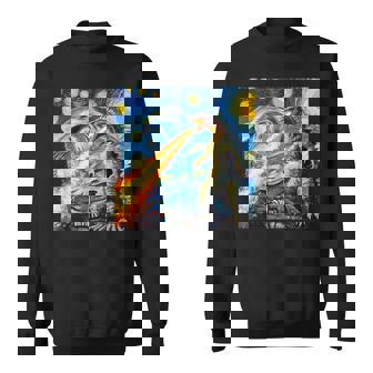 Japanese Monster Kaiju Van Gogh Starry Night Sweatshirt - Thegiftio