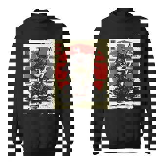 Japanese Samurai Cat Kawaii Ninja Cat Sweatshirt - Seseable