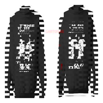 Japonais Drôle C'est De L'anime Pas Des Dessins Animés Baka Sweater e - Cadeauxyz