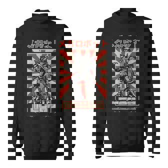 Japonais Mecha Anime Robot Rétro Coucher De Soleil Sweater e - Cadeauxyz