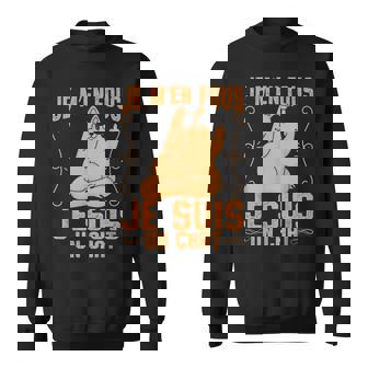 Je M'en Fou Je Suis Un Chat Lunettes Cat Animal Homme Cadeau Sweater e - Cadeauxyz