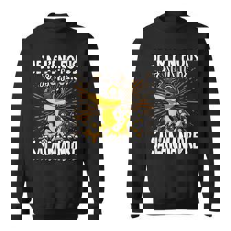 Je M'en Fous Je Suis Une Salamandre Jolie Salamandre Sweater e - Cadeauxyz
