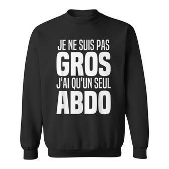 Je Ne Suis Pas Grosentre Homme Humour J'ai Pas Gros Bide Sweater e - Cadeauxyz