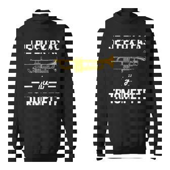 Je Peux Pas J'ai Trompette Humour Trompettiste Musicien Sweater e - Cadeauxyz