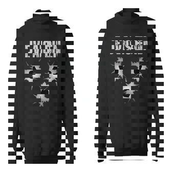 Jeais Bien Touta Bien Se Passer Trou De Balles Arme Feu Sweater e - Cadeauxyz