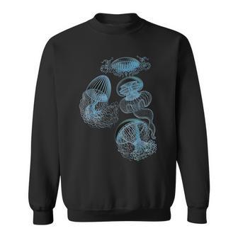 Jellyfish Ocean Lover Bioluminescent Sea Animals Sweatshirt - Geschenkecke