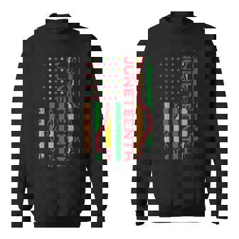 Juneteenth American Flag USA End Of Slavery 1865 Sweatshirt - Monsterry