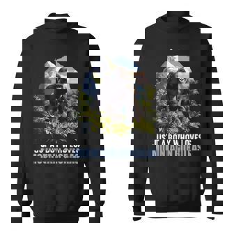 Just a Boy Who Loves Mountain Gorillas Mountain Gorilla Sweatshirt - Monsterry