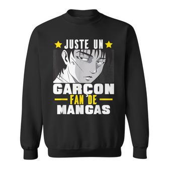 Juste Un Garçon Fan De Mangas Anime Manga Cadeau Sweater e - Cadeauxyz