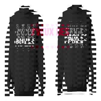 J'veux Des Papouilles Saintalentin Couple Mariage Cadeau Sweater e - Cadeauxyz