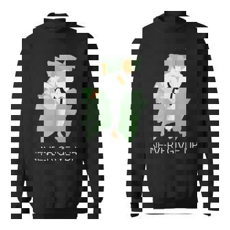 Karate Never Give Up Cartoon Faceless Martial Arts Tank Top Sweatshirt - Monsterry