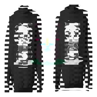 Kawaii Panda Bear Ramen Noodles Sweet Outfit Japan Anime Sweatshirt - Monsterry