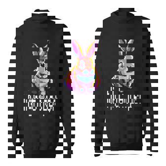 Kawaii Rabbit Hare Night Hooper Night Bunny 8-Bit Pixel Art Tank Top Sweatshirt - Monsterry