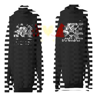 Ki Peace Love Rescue Adopt Dog Lover Costume Puppy Mom Sweatshirt - Monsterry