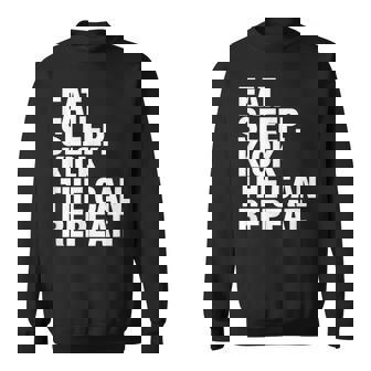 Kick The Can Eat Sleep Repeat Sweatshirt - Monsterry