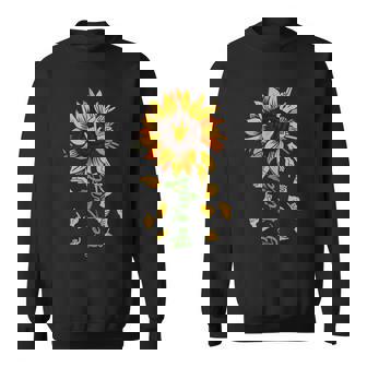 Be Kind Hippie Sunflower I Love You Deaf ASL Sign Language Sweatshirt - Monsterry