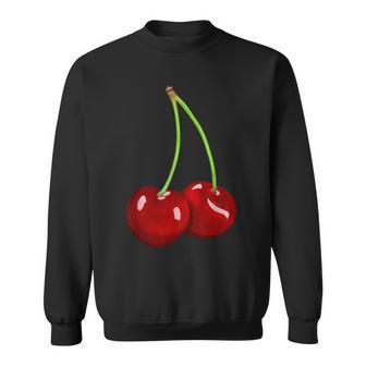 Kirsche Rockabilly Frucht Retro 70Er 80Erintage Sweatshirt - Geschenkecke