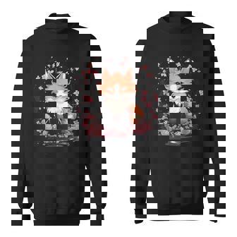 Kitsune Sakura Renard Japonais Cerisier Fleur Sweater e - Cadeauxyz