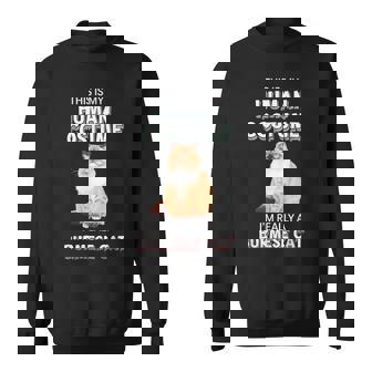 Kitten Cat This Is My Human Costume I'm Really A Burmese Cat Sweatshirt - Monsterry
