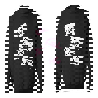 You Know The Vibe Sticky Notes Pink Sweatshirt - Monsterry