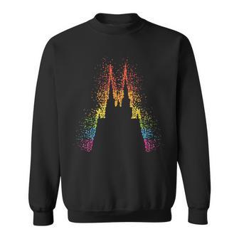 Kölner Dom Regenbogen Regenbogenfahne Pride Lgbtq Lesbisch Sweatshirt - Geschenkecke