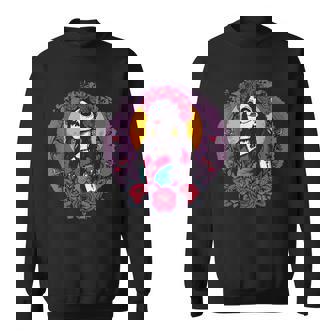 La Catrina Skull Dia De Los Muertos Sweatshirt | Mazezy