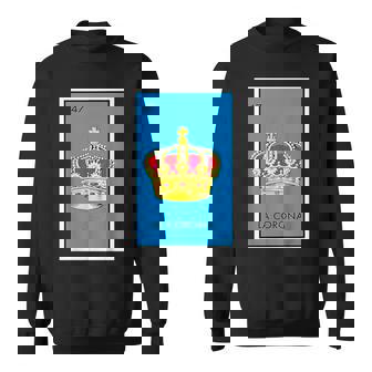 La Corona Card Mexican Lottery Card Sweatshirt - Monsterry