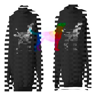 Labrador Gay Pride LGBT LGBTQ Rainbow Flag Dog Lover Sweatshirt - Monsterry