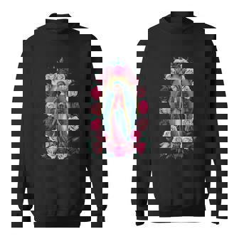 Our Lady Virgin Mary Guadalupe Christian Catholic Sweatshirt - Monsterry