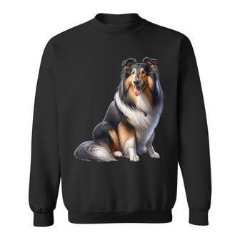 Langhaar Collie Motiv Collie Sweatshirt - Geschenkecke