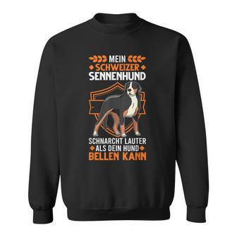 Large Swiss Mountain Dog Snoring Swiss Dog Sweatshirt - Geschenkecke